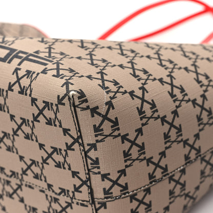 Off-White Coated Canvas Arrow Print Day Off Tote Bag Beige 12 of 12