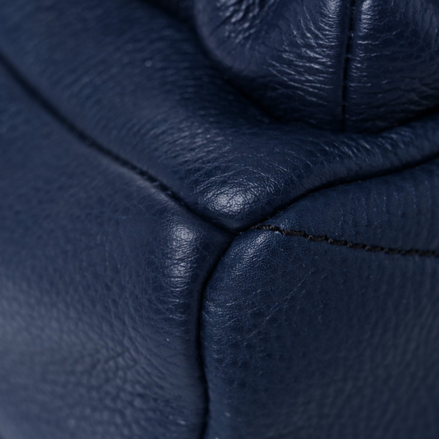 Pebbled Calfskin Varsity Backpack French Navy