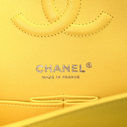 Chanel Caviar Quilted Medium Double Flap Yellow 6 of 11
