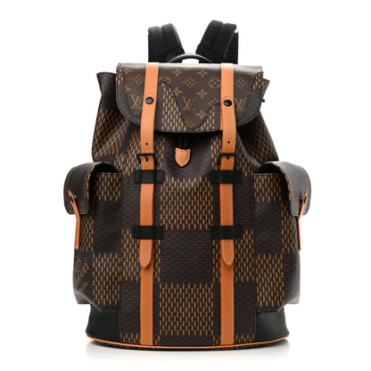 Louis Vuitton X NIGO Giant Damier Ebene Monogram Christopher PM Backpack 1 of 10