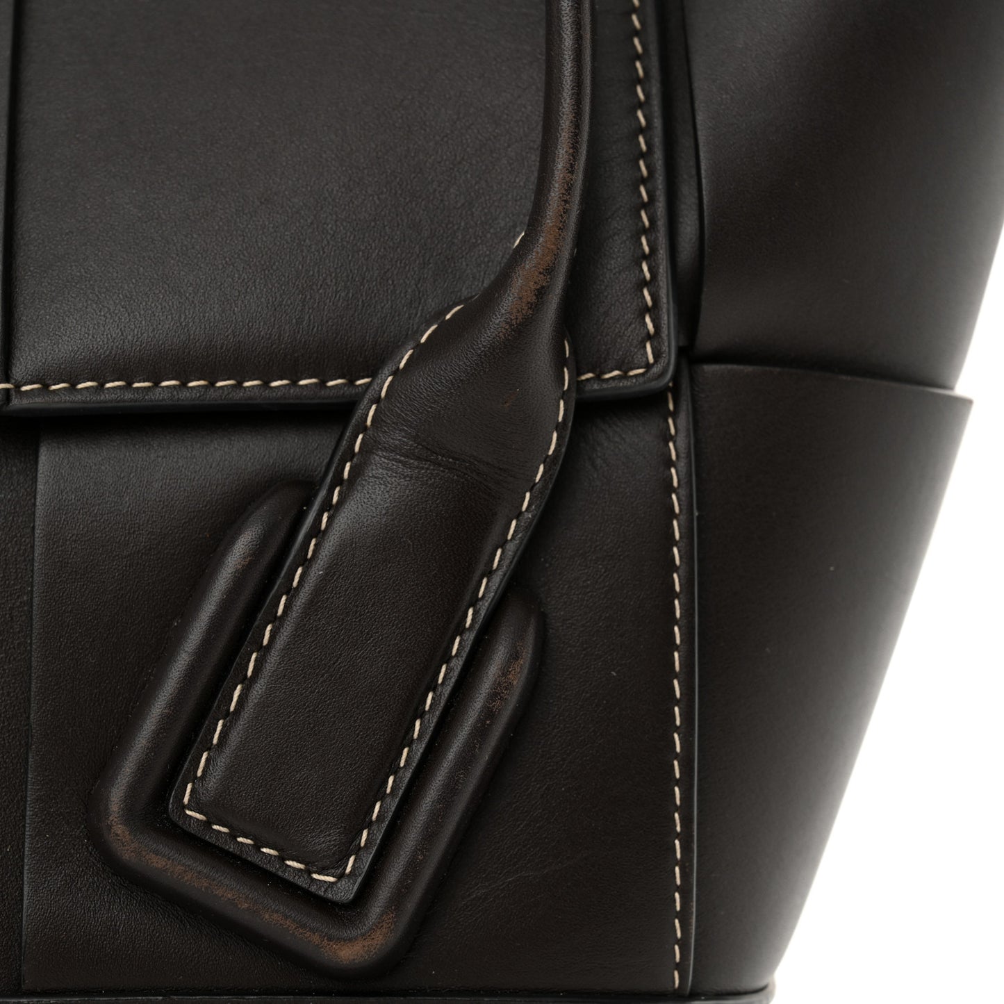 French Calfskin Maxi Intrecciato Small Arco Fondant