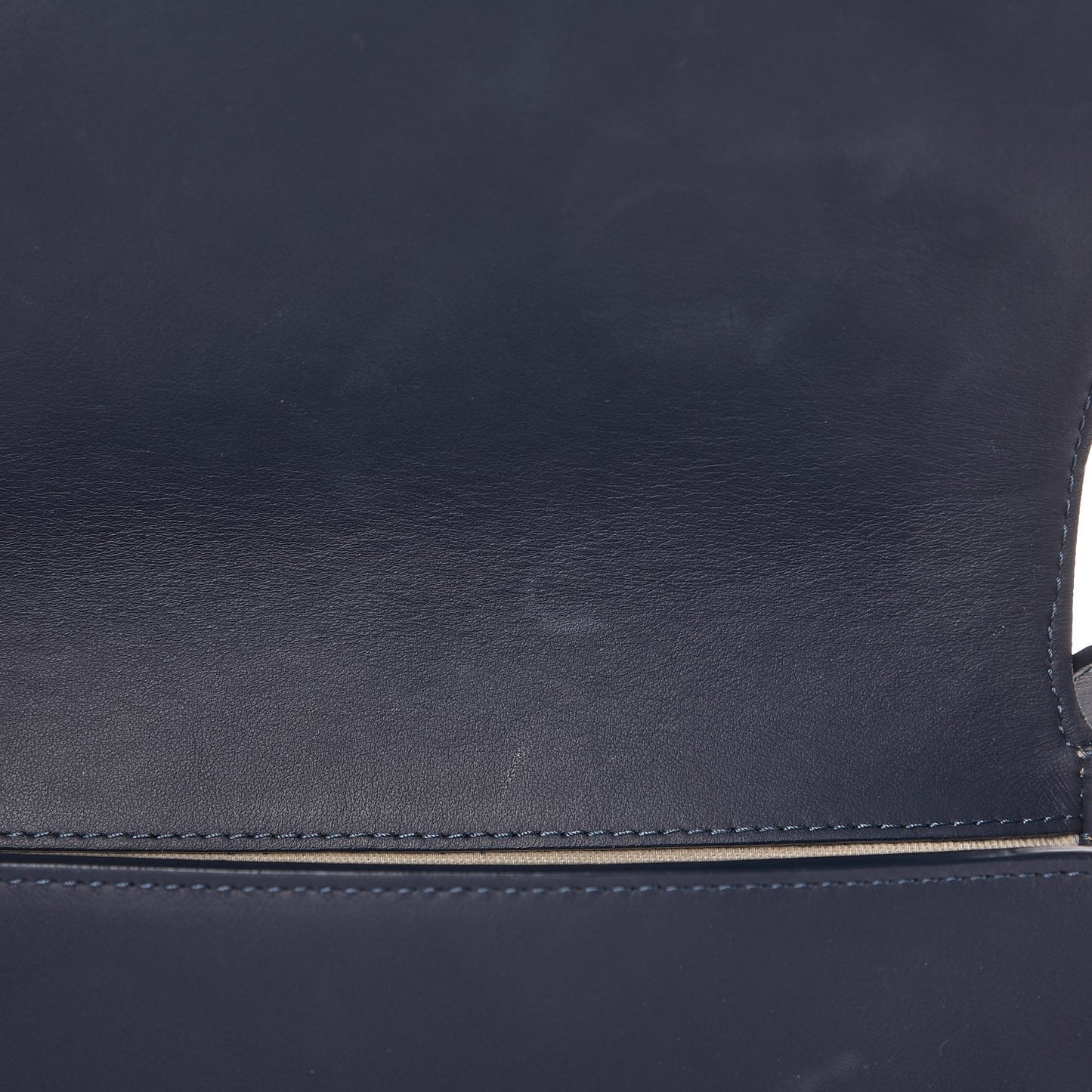 Calfskin Flap Crossbody Bag Blu