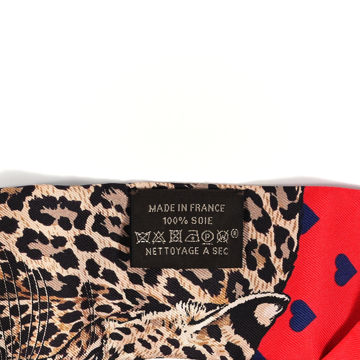 Hermes Silk Jungle Love Love Twilly Rouge Marine Fauve 3 of 4