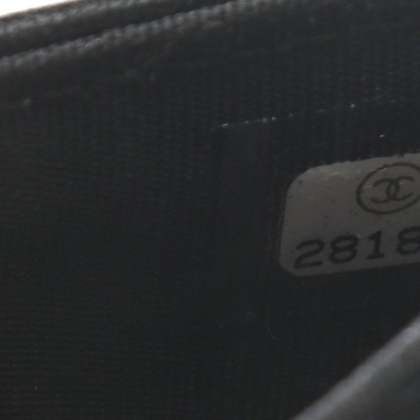 Lambskin Quilted CC Chic Flap Card Holder Black Gold