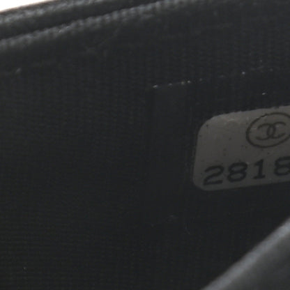 Chanel Lambskin Quilted CC Chic Flap Card Holder Black Gold 14 of 22