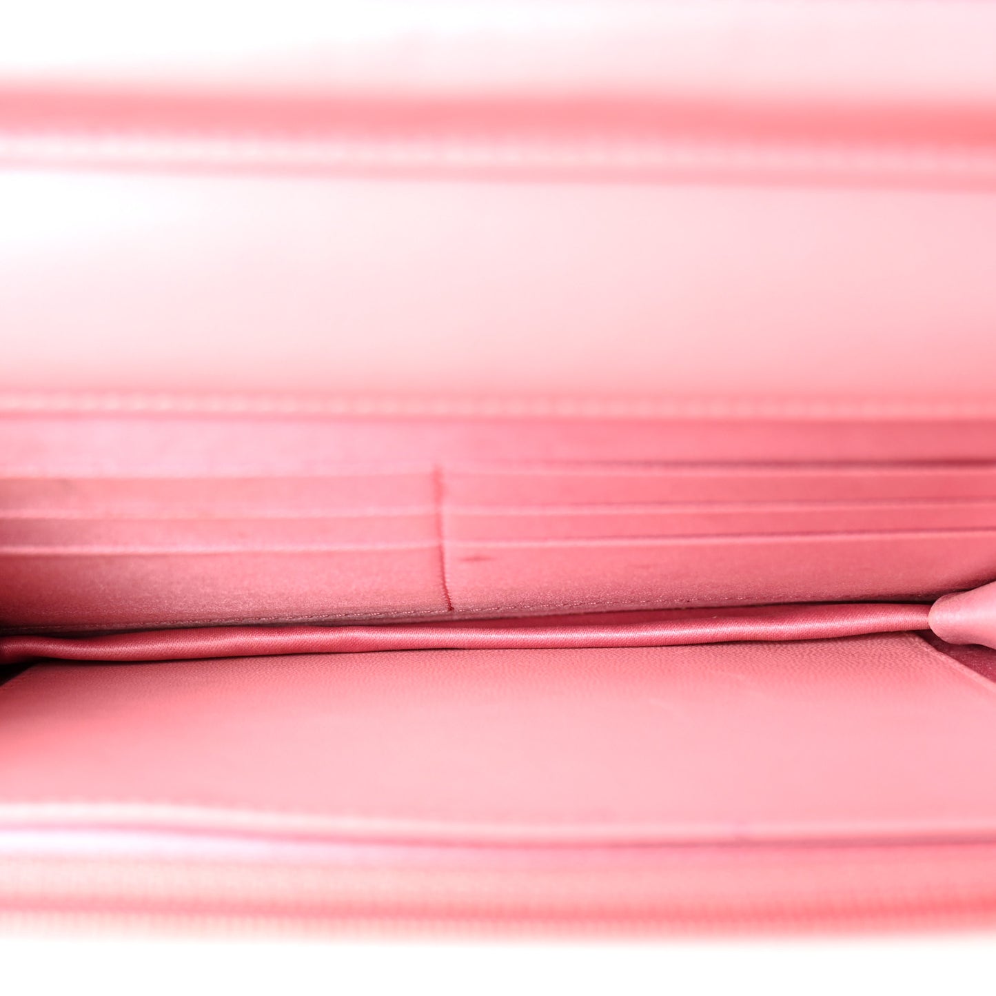 Lambskin Camellia Embossed Wallet on Chain WOC Pink