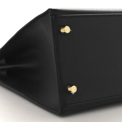 Hermes Epsom Kelly Sellier 28 Black 9 of 14