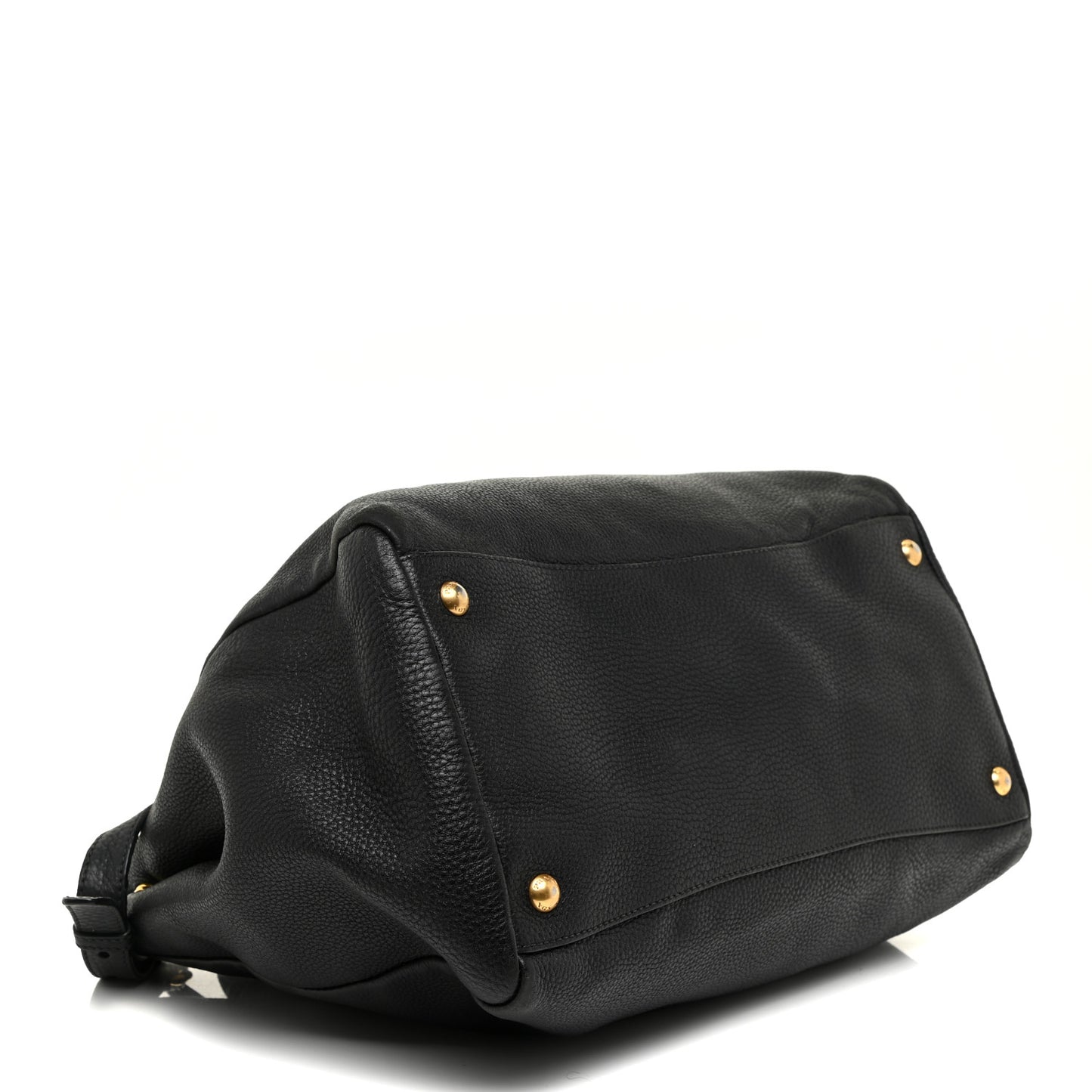Vitello Daino Shopping Satchel Black