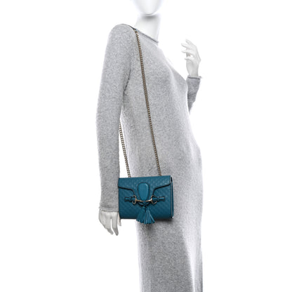 Gucci Microguccissima Mini Emily Shoulder Bag Deep Cobalt 2 of 11