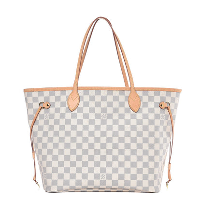Louis Vuitton Damier Azur Neo Neverfull MM Rose Ballerine 1 of 11