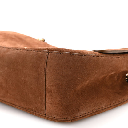 Chanel Suede Calfskin Small Souplissimo Maxi Flap Camel 10 of 11