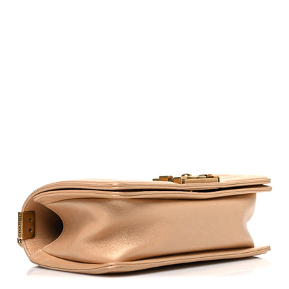Chanel Pearl Calfskin Quilted Small Boy Flap Gold 4 of 10