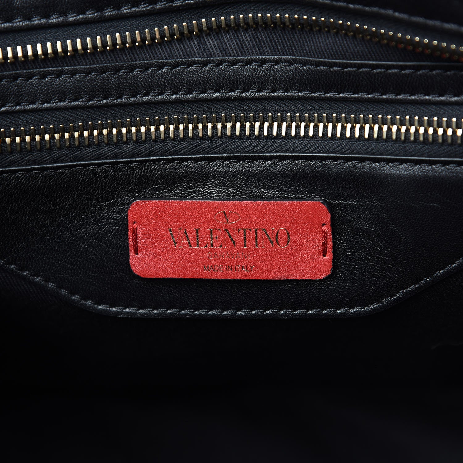 Valentino Garavani Nappa Candystud Double Handle Shoulder Bag Black 5 of 9