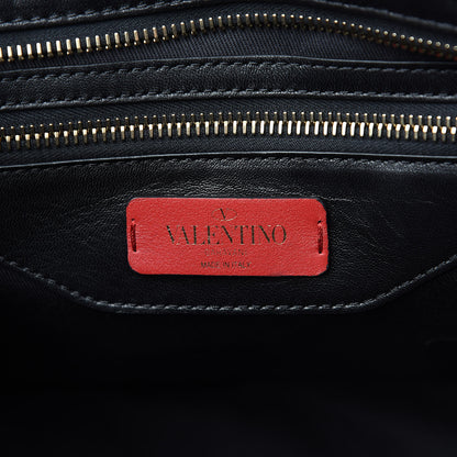 Valentino Garavani Nappa Candystud Double Handle Shoulder Bag Black 5 of 9