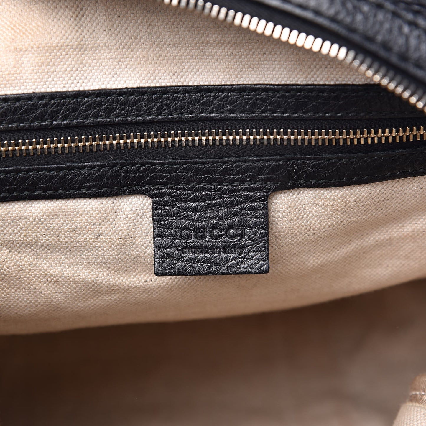 Calfskin Vintage Web Medium Boston Black