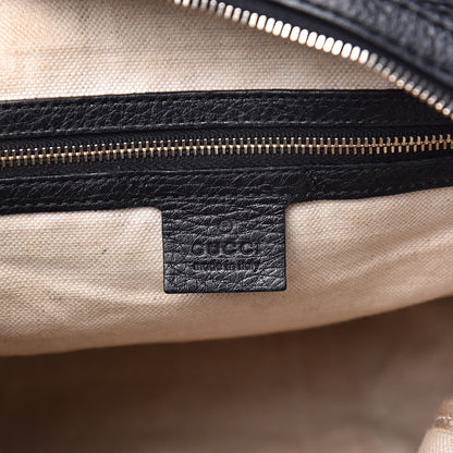 Gucci Calfskin Vintage Web Medium Boston Black 6 of 19