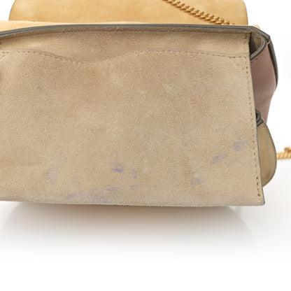 Chloe Suede Smooth Calfskin Drew Shoulder Bag Milky Coffee 11 of 16