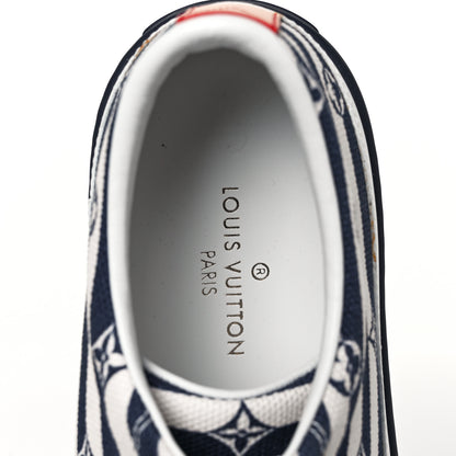 Louis Vuitton Canvas Escale Stellar Sneakers 37 Blue 7 of 8