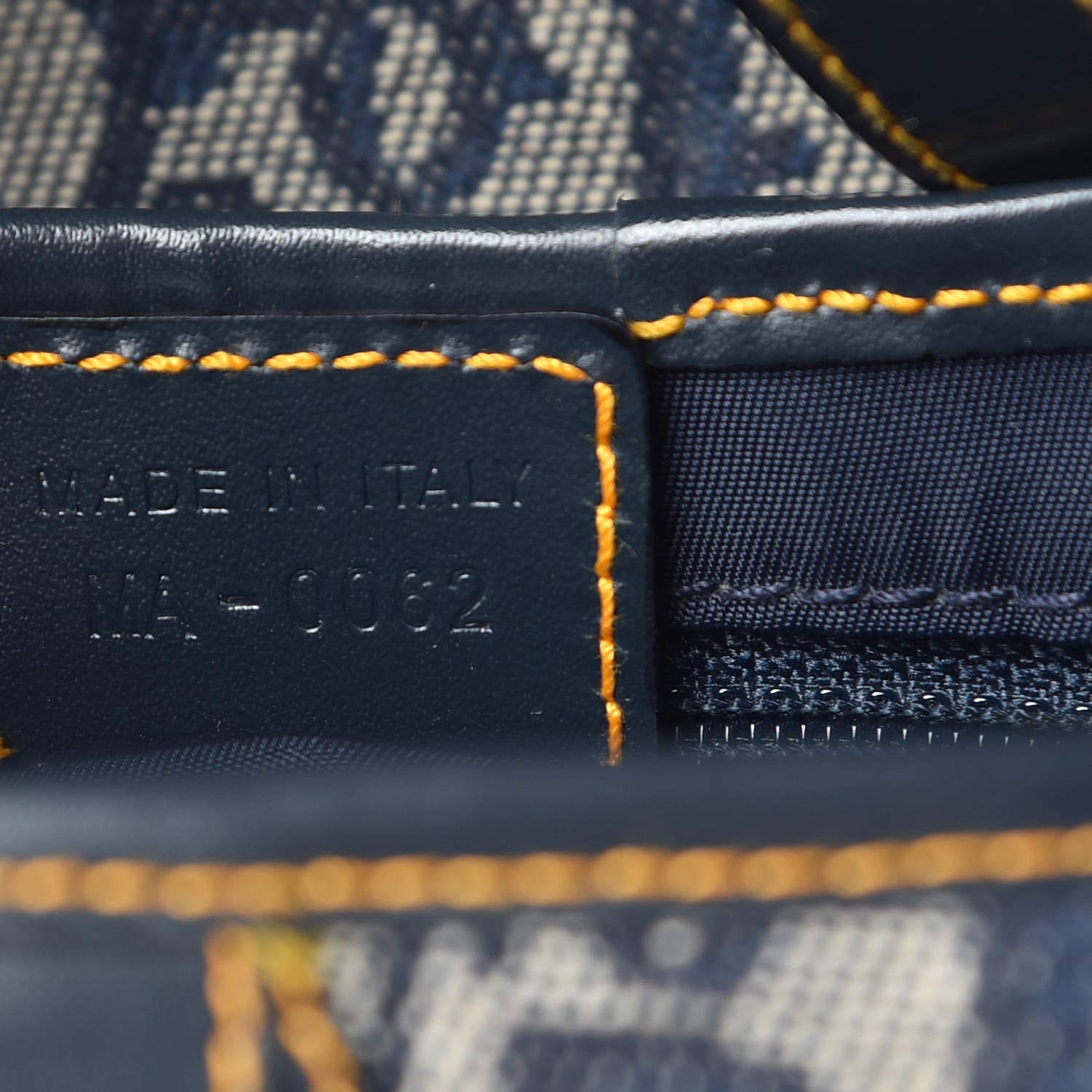 Christian Dior Monogram Saddle Bag Blue 7 of 8