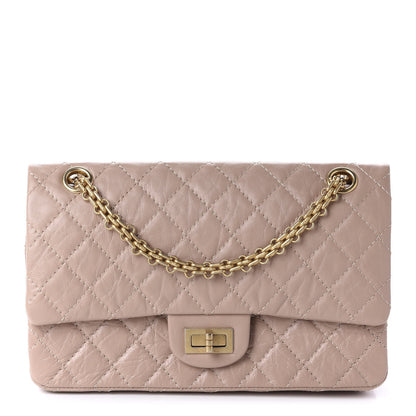 Chanel Aged Calfskin Quilted 2.55 Reissue 225 Flap Light Beige 1 of 12