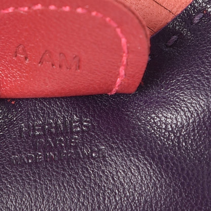 Hermes Milo Lambskin Grigri Rodeo Horse Bag Charm PM Raisin Flamingo Rouge Vif Argile 3 of 4