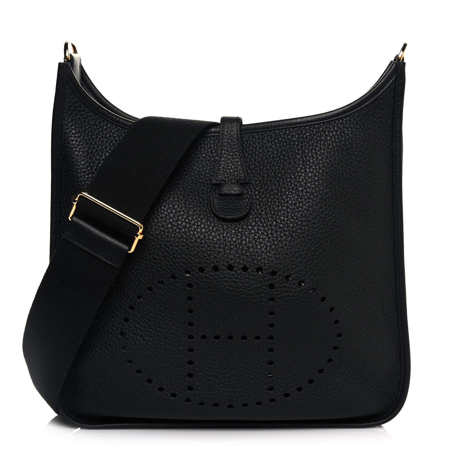 Hermes Taurillon Clemence Evelyne III PM Black 1 of 9