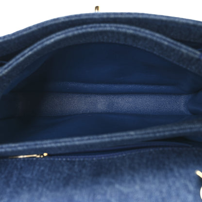 Chanel Denim Quilted Small Trendy CC Flap Dual Handle Bag Blue 5 of 12