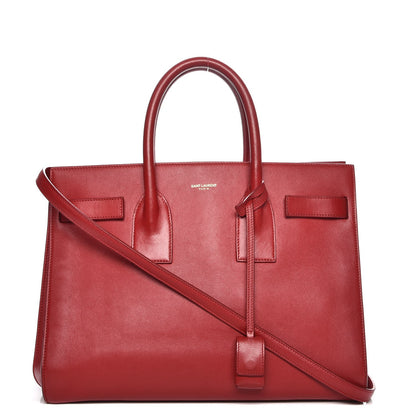 Saint Laurent Calfskin Small Sac De Jour Rouge Orient 1 of 9