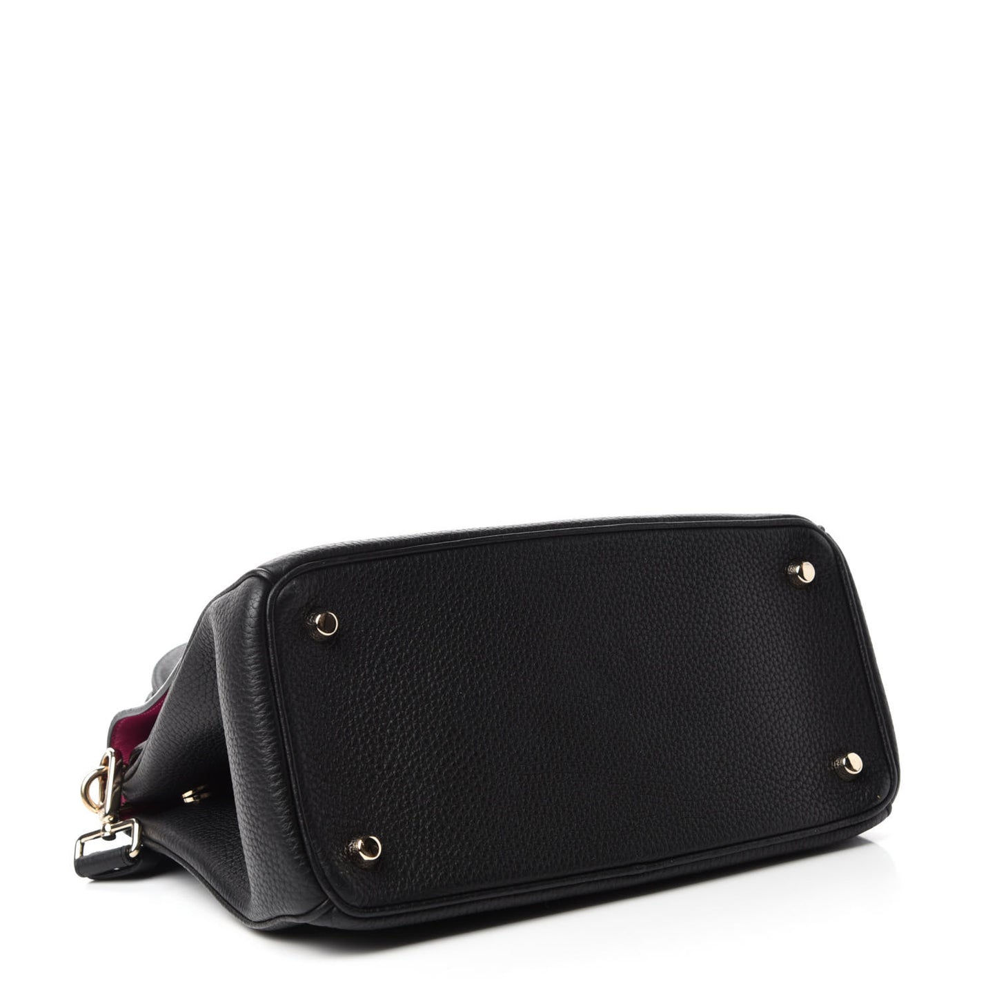 Bullcalf Small Be Dior Flap Black Fraise