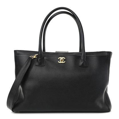 Chanel Calfskin Cerf Executive Shopper Tote Black 1 of 17