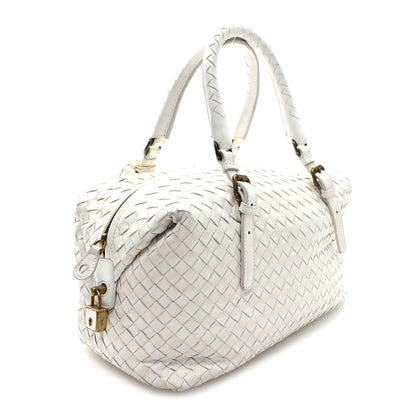 Bottega Veneta Nappa Intrecciato Montaigne Bag White 3 of 9