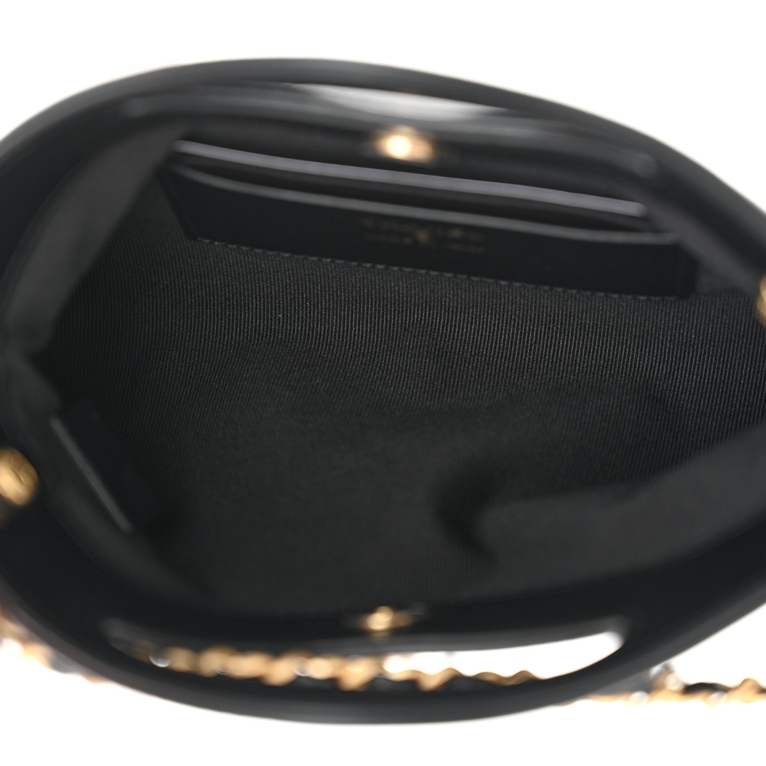 Chanel Suede Shiny Crumpled Calfskin Quilted Nano 31 Shopping Bag Black 5 of 11