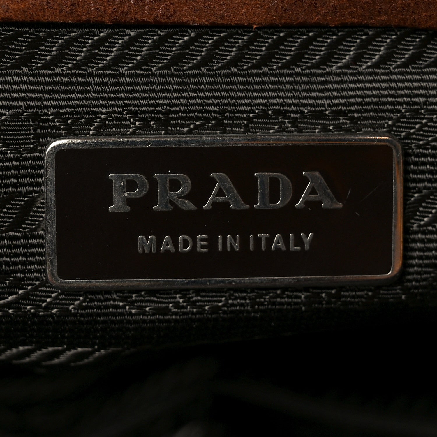 Prada Cervo Antik Easy Foldover Pushlock Satchel Teak 6 of 9