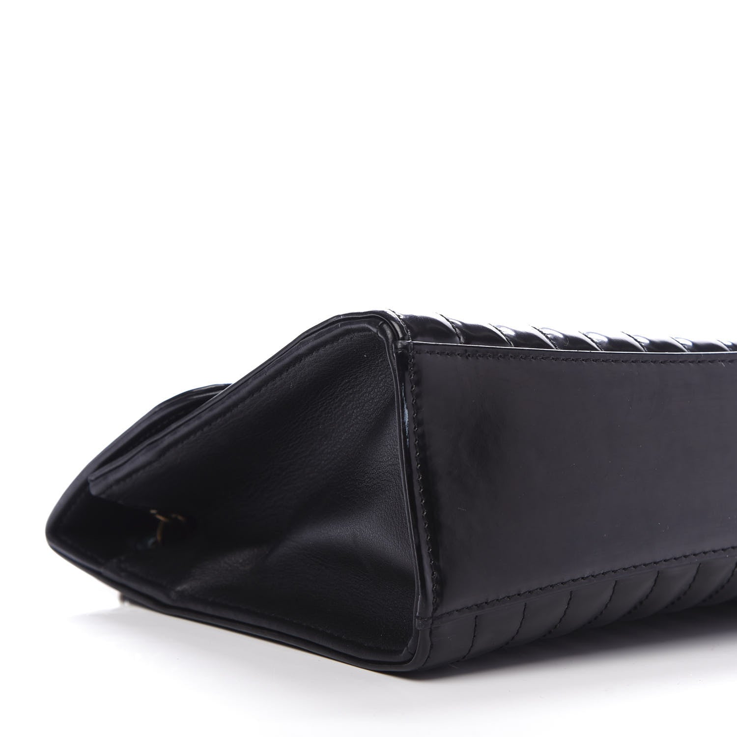 Chanel Patent Vertical Quilt Maharaja Express Flap Black 8 of 11