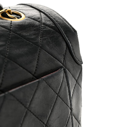 Chanel Lambskin Quilted Medium Single Flap Black 12 of 19