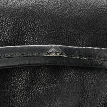 Prada Vitello Daino Embossed Logo Hobo Black 13 of 13