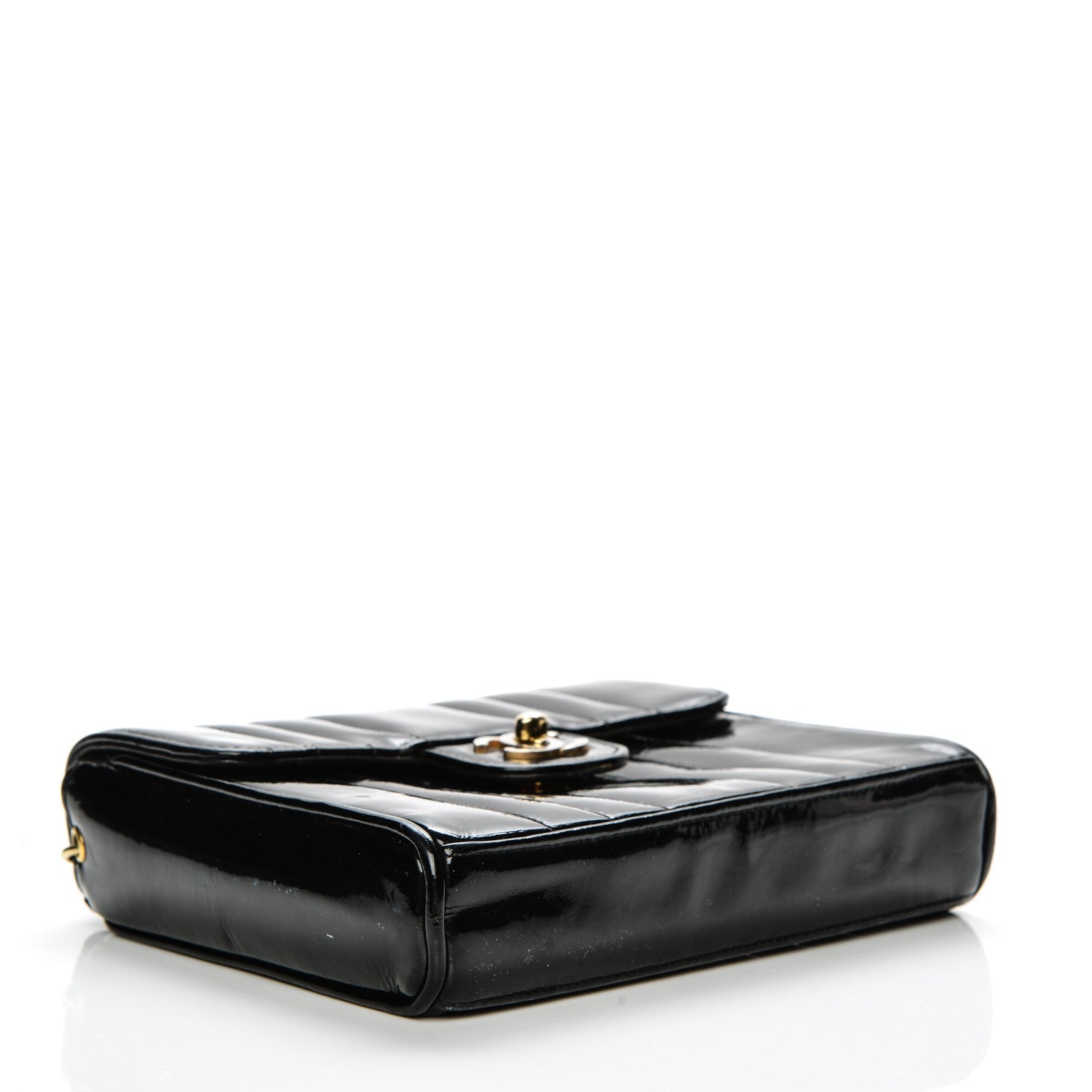 Chanel Patent Vertical Quilt Mini Flap Black 4 of 9