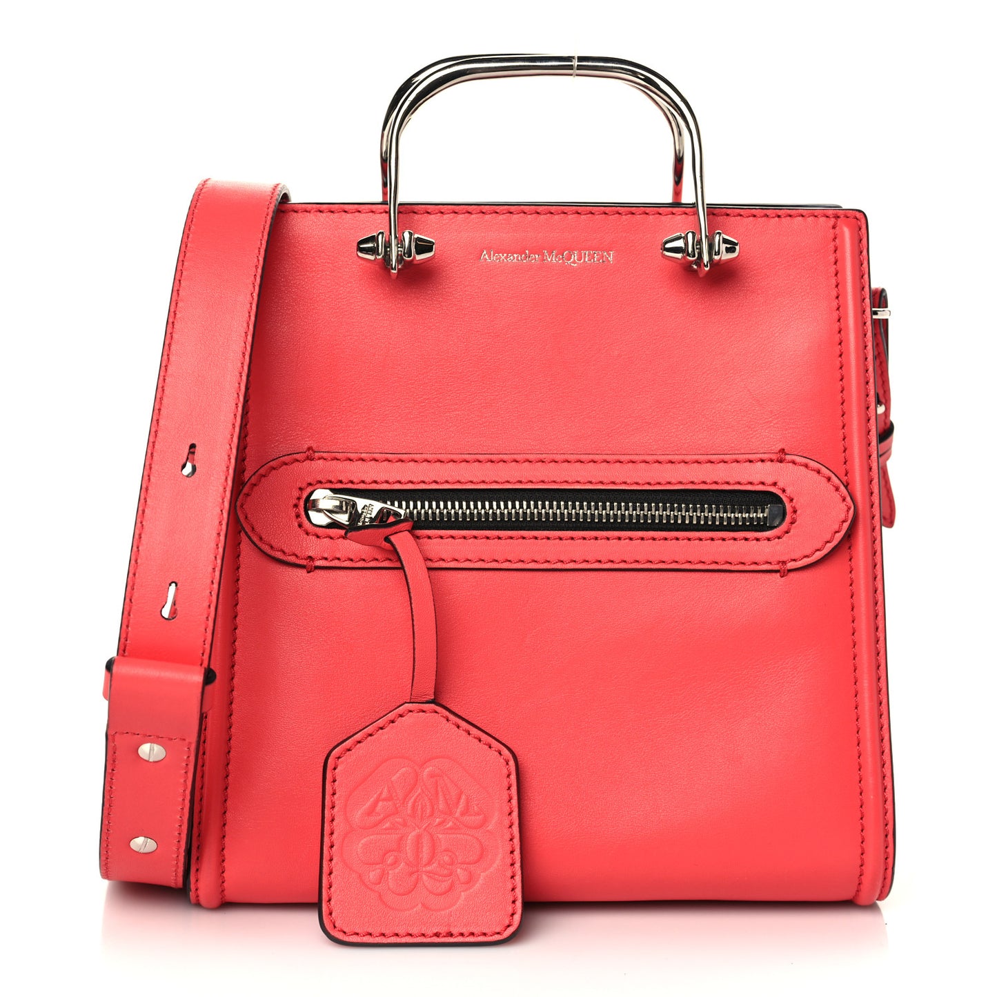 Calfskin The Short Story Shoulder Bag Pink