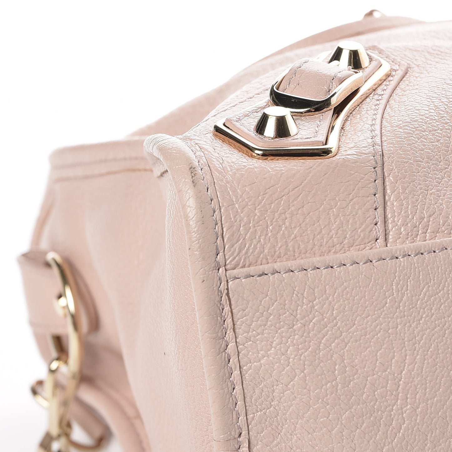 Chevre Gold Metallic Edge Hardware City Rose Aubepine Bois de Rose