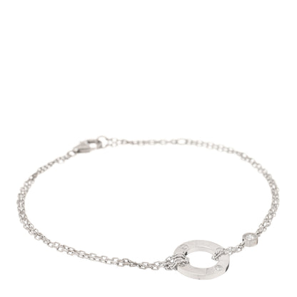 Cartier 18K White Gold Diamond LOVE Bracelet 1 of 3