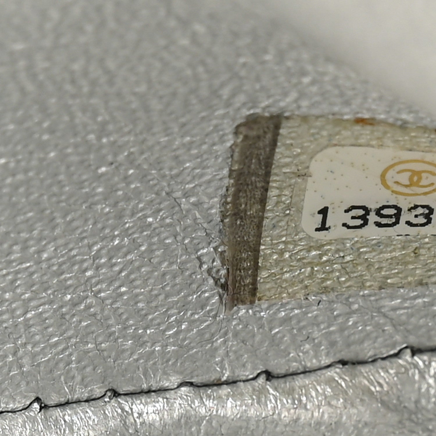 Chanel Metallic Lambskin Quilted Jumbo Single Flap Silver 7 of 11