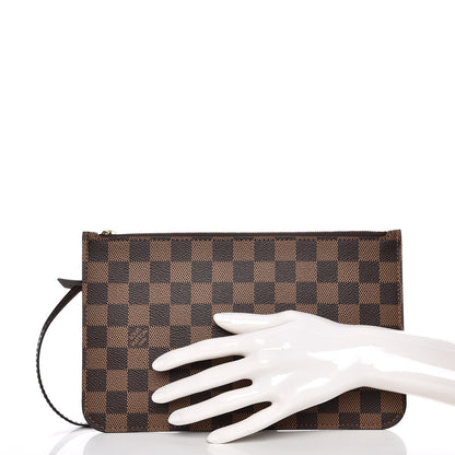 Louis Vuitton Damier Ebene Neverfull MM GM Pochette 2 of 8