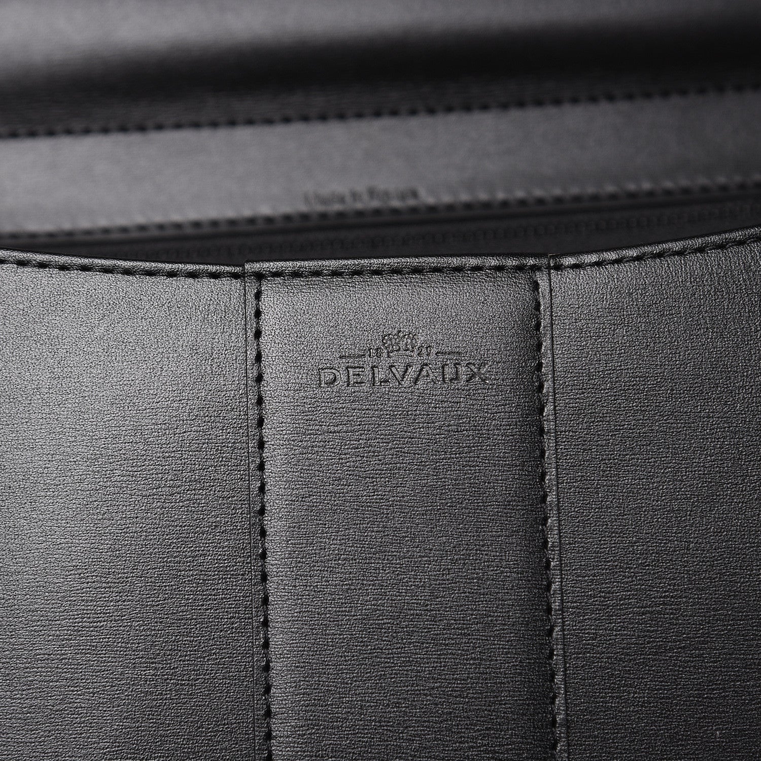 Delvaux Box Calfskin MM Brillant Satchel Black 6 of 10