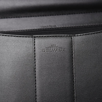 Delvaux Box Calfskin MM Brillant Satchel Black 6 of 10