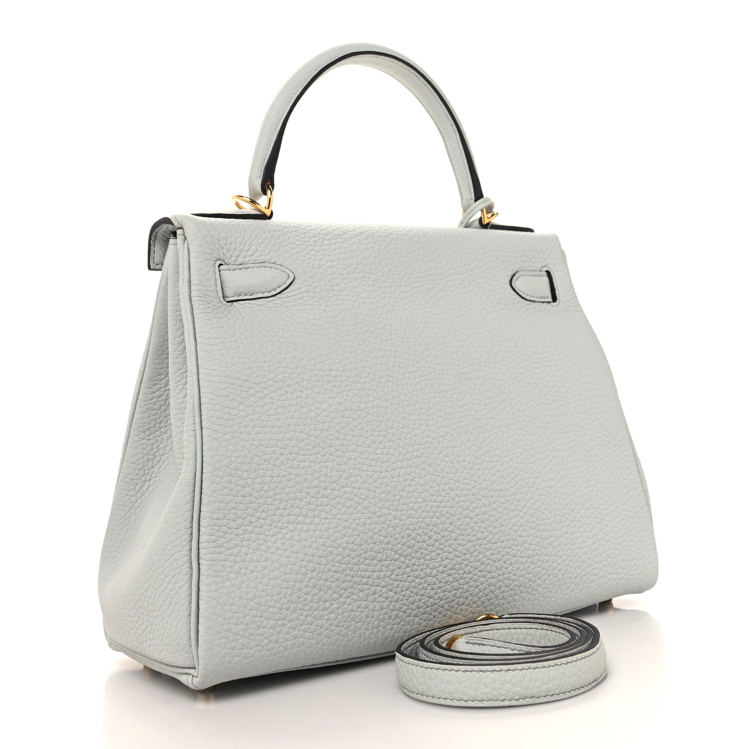 Hermes Taurillon Clemence Kelly Retourne 28 Bleu Pale 3 of 11