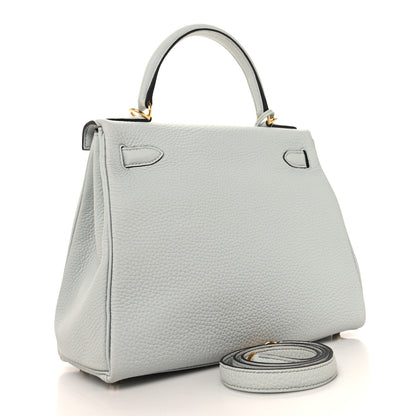 Hermes Taurillon Clemence Kelly Retourne 28 Bleu Pale 3 of 11