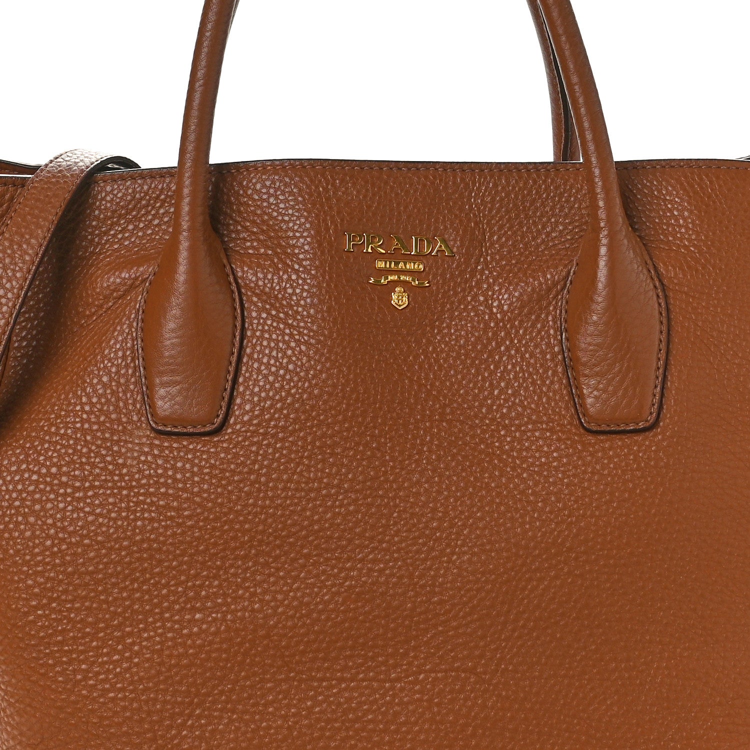 Prada Vitello Daino Tote Brandy 7 of 12