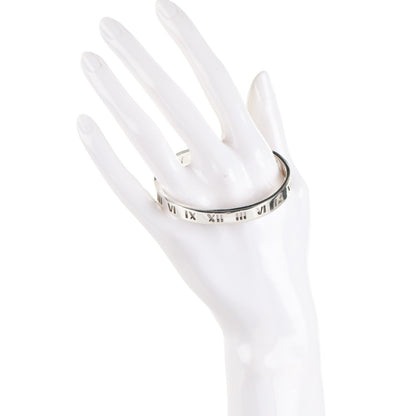 Tiffany Sterling Silver Atlas Pierced Cuff Bracelet 2 of 5