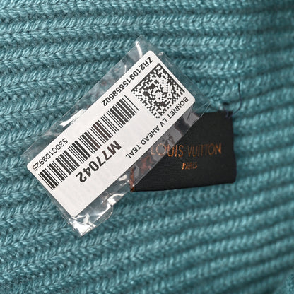 Louis Vuitton Cashmere LV Ahead Bonnet Beanie Teal 5 of 5