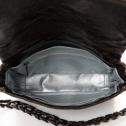 Chanel Glazed Caviar Quilted Modern Chain Flap Dark Brown 5 of 12